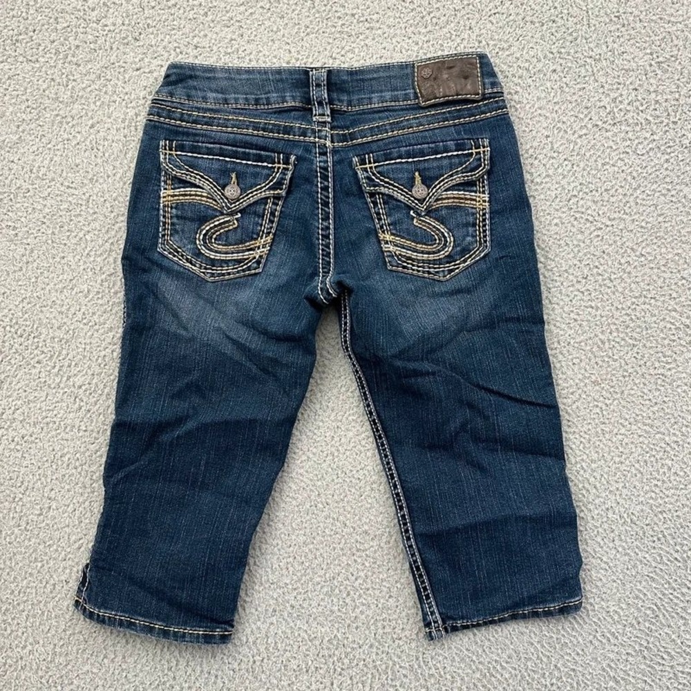 Silver Jeans McKenzie Low Rise Crop Capri Flap Pocket Y2K Women's 27 x 15